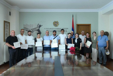 Թեստավորումը հաղթահարած բազմաբնակարան շենքերի կառավարիչների առաջին խումբը վկայականներ է ստացել․ Քաղաքաշինության կոմիտե