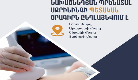 Պտղի բնածին խնդիրները հայտնաբերելու համար նախածննդյան պրենատալ սքրինինգն արդեն գործում է Արարատի և Լոռու մարզերում