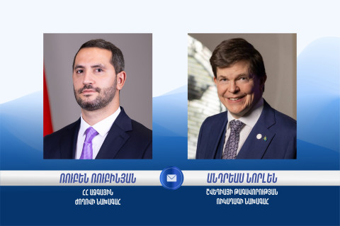 Շվեդիայի Ռիկսդագի խոսնակը շնորհավորել է Ռուբեն Ռուբինյանին՝ ՀՀ ԱԺ նախագահի պաշտոնում ընտրվելու կապակցությամբ