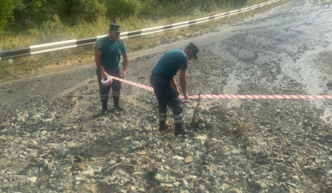 Սելավ Վայոց ձորում․ ավտոճանապարհը լցվել է ջրաբերուկներով