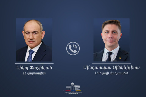 Prime Ministers of Armenia and Lithuania hold a telephone conversation