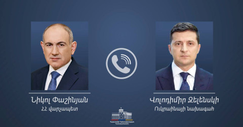 Նիկոլ Փաշինյանը հեռախոսազրույց է ունեցել Վոլոդիմիր Զելենսկու հետ