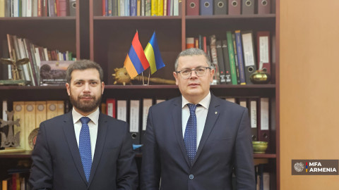 Վահան Կոստանյանը և Օլեկսանդր Մերեժկոն քննարկել են Հայաստան-Ուկրաինա համագործակցության օրակարգը