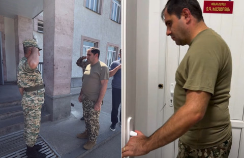 İntizam səviyyəsinin artırılmasının alternativi yoxdur։ Suren Papikyan Müdafiə Nazirliyinin hərbi hissəsinə gözlənilməz səfər edib