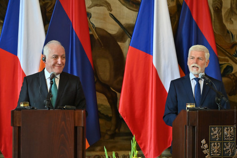Այս այցը պատեհ հնարավորություն է՝ մեր երկրների բարեկամական հարաբերությունները նոր բովանդակությամբ ու հավակնոտ օրակարգով համալրելու համար. Վահագն Խաչատուրյանը՝ Չեխիայի նախագահին