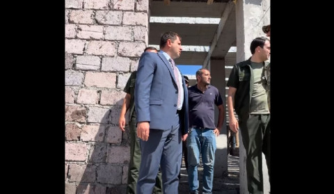 Սուրեն Պապիկյանը հետևել է զորամասում ընթացող շինարարական աշխատանքներին