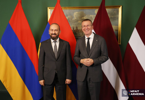 Արարատ Միրզոյանը և Լատվիայի նախագահը քննարկել են երկու երկրի միջև համագործակցության հարցեր