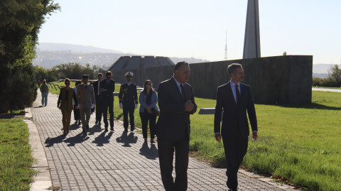 Newly appointed French Ambassador to Armenia Florian Escudié visited Armenian Genocide Memorial Complex