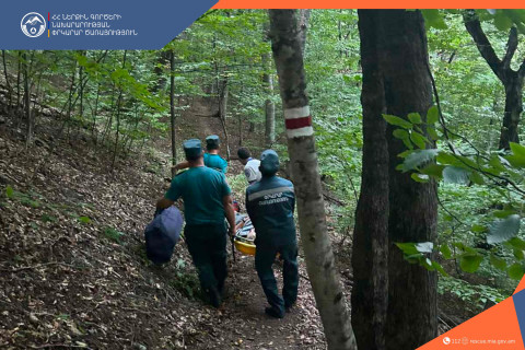 Փրկարարներն օգնության են հասել վնասվածք ստացած քաղաքացուն