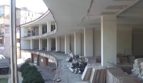 Vanadzor Fine Arts Museum building under reconstruction