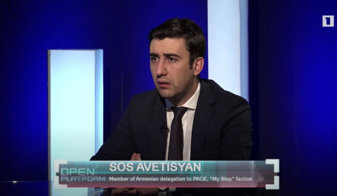 Open Platform. Armenian delegation at PACE sitting, interview with Sos Avetisyan