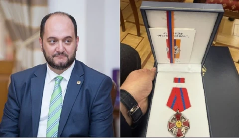 Արայիկ Հարությունյանը պարգևատրվել է «Հայրենիքին մատուցած ծառայությունների համար» 1-ին աստիճանի մեդալով