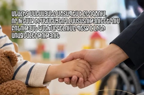 Խնամք իրականացնող հաստատություններում բռնության կանխարգելումը պետք է լինի առաջնահերթություն. Անահիտ Մանասյան