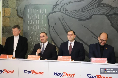 ՀՀ ԱԳՄԱ գլխավոր քարտուղարը մասնակցել է Մխիթար Սեբաստացու ծննդյան 350-ամյակի թեմայով նամականիշի մարման արարողությանը