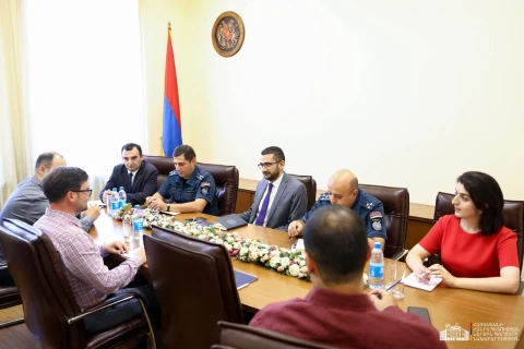 Կընդլայնվի համագործակցությունը աղետների դիմակայունության ուղղությամբ. ՆԳ փոխնախարարն ընդունել է Վոլոդիմիր Կուզկային