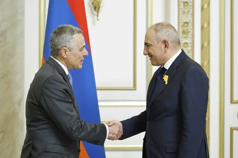 Վարչապետն ընդունել է ԵԱՀԿ գործող նախագահ, Շվեյցարիայի արտաքին հարաբերությունների դաշնային դեպարտամենտի ղեկավարին