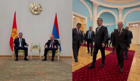 Նիկոլ Փաշինյանը առանձնազրույց է ունեցել Ղրղզստանի նախագահ Սադիր Ժապարովի հետ