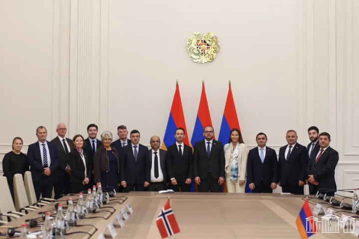 Parlamentdə Mani Hüseyninin rəhbərlik etdiyi nümayəndə heyəti ilə Ermənistanda ətraf mühitin mühafizəsinə dair məsələlər müzakirə olunub